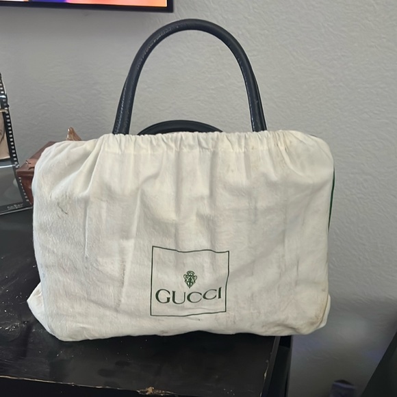 Gucci Boston vintage hand bag. Blue - Picture 1 of 7